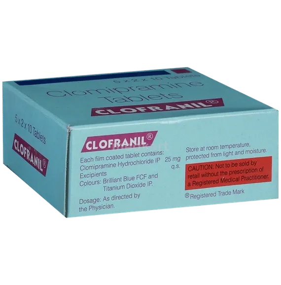 clofranil 25mg tablet 10's